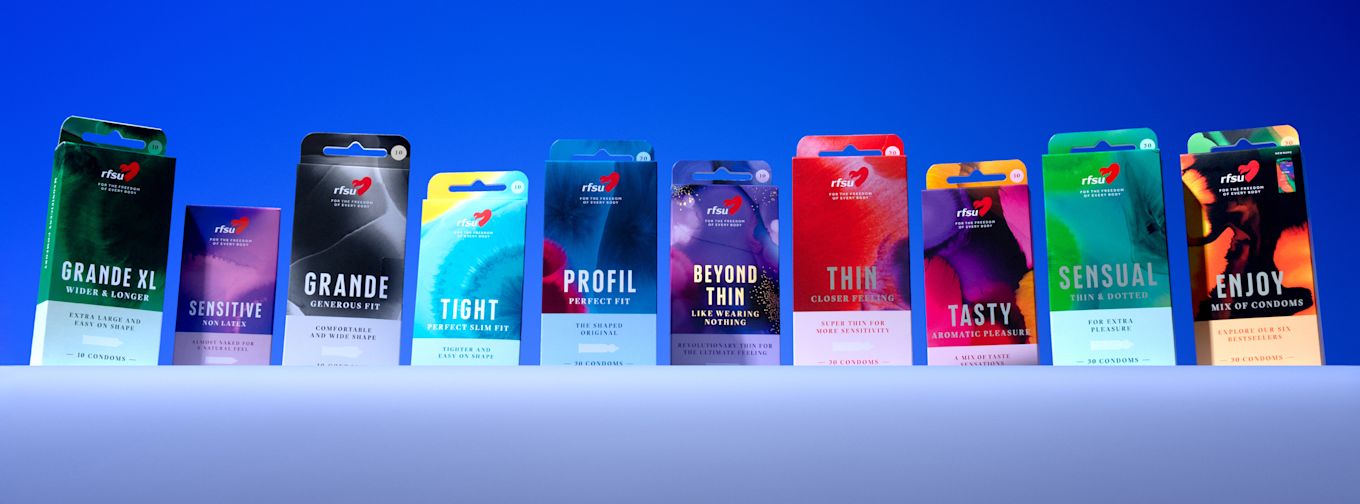 RFSU kondomer banner.